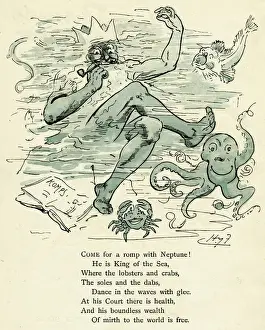 Neptune Mythology Drucke: Come with a romp with Neptune