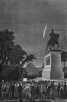 Paris France History Drucke: Comet of Coggia, 1874