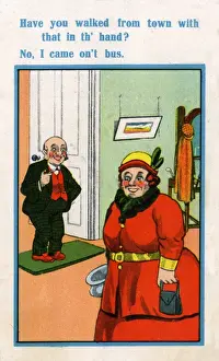 Vintage Comic Illustrations Drucke: Comic Postcard