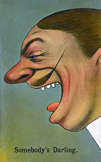 Komik-Postkarte - Jemandes Liebling