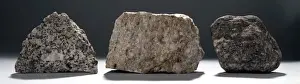 Studio Shot Of Rocks Drucke: Common rock types