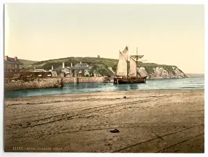 Drucke von Kompasspunkt, Buden, Kornwall, England; Datum zwischen etwa 1890 und etwa 1900 Bude Drucke: Kompaspunkt, Buden, Kornwall, England