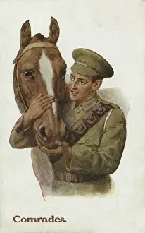 Vintage Picture Postcards Drucke: Comrades