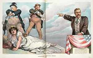Theodore Roosevelt Image Drucke: Concerning a growing menace