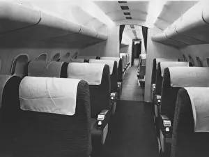 Innenausstattung des Concorde mit Passagiersitzplätzen
