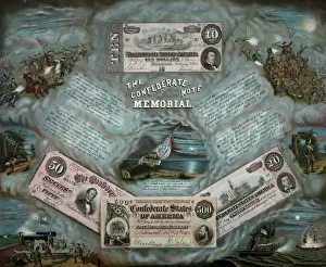 American History Monuments Drucke: The Confederate note memorial