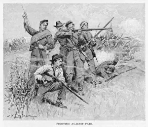 US Civil War Photographs Drucke: Confederates Fight On