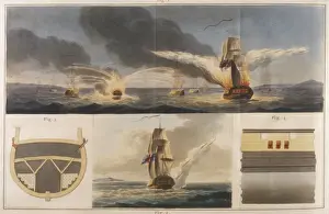Historical Naval Warfare Drucke: Congreve / Fireships Use