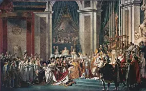 Empress Josephine Portrait Drucke: The Consecration of the Emperor Napoleon