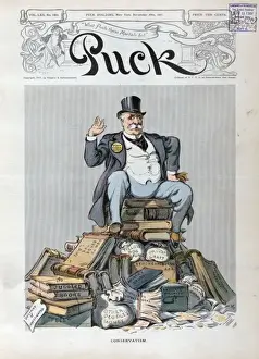 Puck Magazine Illustrations Drucke: Conservatism