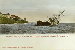 Black Sea Coast Scenery Drucke: Constanta - Romania - Wreck