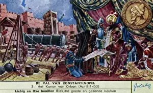 Ottoman Empire History Drucke: Constantinople Fall - 3