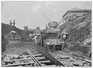 British Rail Network Development Drucke: Construction Photo