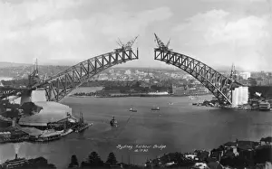 Bau von der Sydney Harbour Bridge