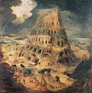 Tower Of Babel Art Drucke: Construction of the Tower of Babel