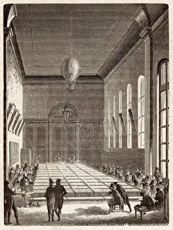 19th Century Science Experiments Drucke: Construction of a voltaic battery in Paris