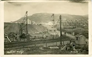 Bauarbeiten am Maesdu-Brückentunnel, Level-Crossing, Llandudno