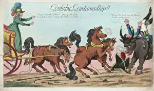 British Satire Art Drucke: Consular coachmanship