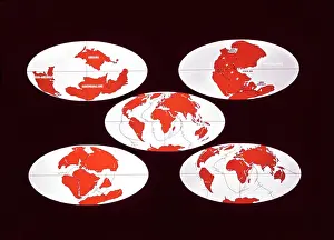 Geologisch Drucke: Kontinentaldrift