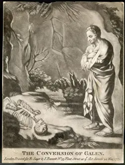 Historical Medical Illustrations Drucke: Conversion of Galen