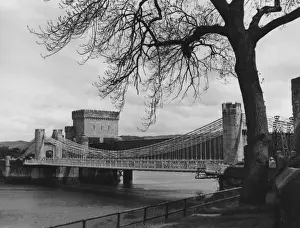 Thomas Telford Bridge Drucke: Conway Castle Bridge