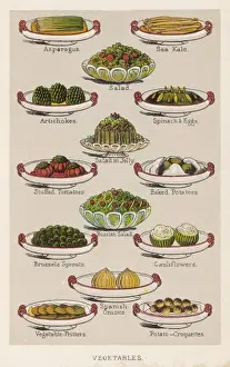 Vegetable Dishes Drucke: Cooked Vegetables