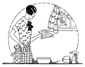 Kitchen Utensils And Tools Drucke: Cooking from a Book - 2