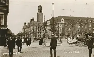 Netherlands Street Scene Drucke: Coolsingel, Rotterdam, Netherlands