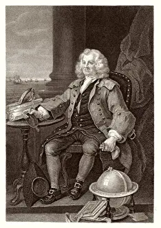18th Century Art UK Drucke: Coram / Hogarth / Holl