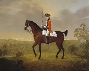 Drucke von Cornet Thomas Boothby Parkyns, 15th Regiment der Leichten Kavallerie, 1780 John Boultbee Drucke: Kornett Thomas Boothby Parkyns