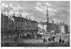 English History Images Drucke: Cornhill 1630