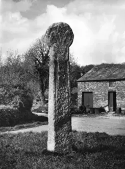 England Village Scenes Drucke: Cornish Cross
