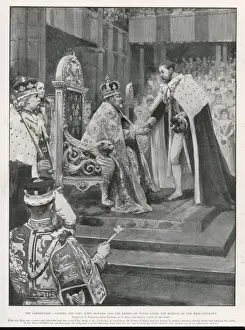 British Royal Family History Drucke: Coronation Edward VII