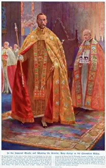 British Royalty Photos Drucke: Coronation of George V