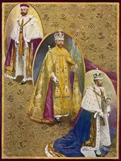 Coronation Robes Drucke: Three Coronation Robes