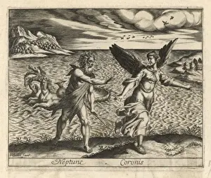 Ancient Greek Gods And Goddesses Drucke: Coronis (Crow)