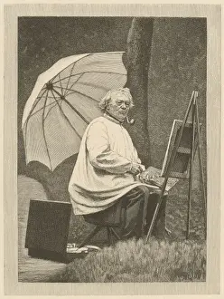 French Landscape Painter Drucke: Corot in the Open Air