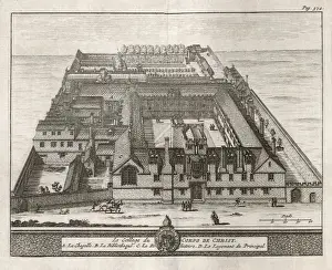 Oxford College Architecture Drucke: Corpus Christi 1675