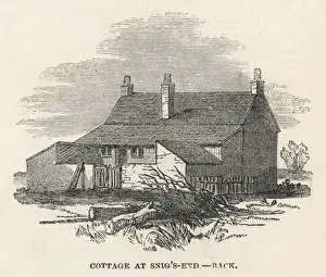 English Countryside Cottages Drucke: Cottage from the Back