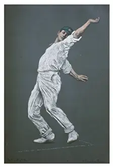 Australian Cricketer Drucke: A Cotter - Cricketer