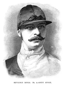 Sportsman Portrait Drucke: Count Kinsky