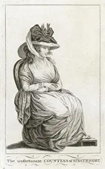 English Nobility Portrait Drucke: Countess Strathmore