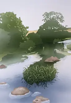 Malcolm Greensmith Paintings Drucke: A countryside stream