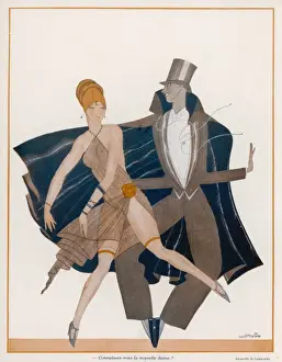Vintage Couple Dancing Drucke: Couple Dancing 1928