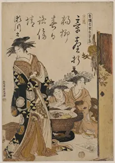 Antique Japanese Prints Online Drucke: The courtesan Segawa