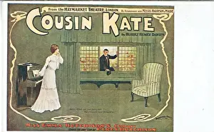 Vintage Theatre Posters UK Drucke: Cousin Kate by Hubert Henry Davies