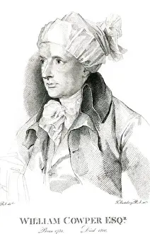 English Literature Historical Figures Drucke: Cowper / Bartolozzi