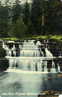 Historical England Images Drucke: Crag Force, Deepdale, County Durham