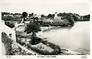 Devon England History Drucke: The Creek, Stoke Gabriel, Devon