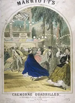 Vintage Ballroom Dancing Drucke: Cremorne Gardens / C19
